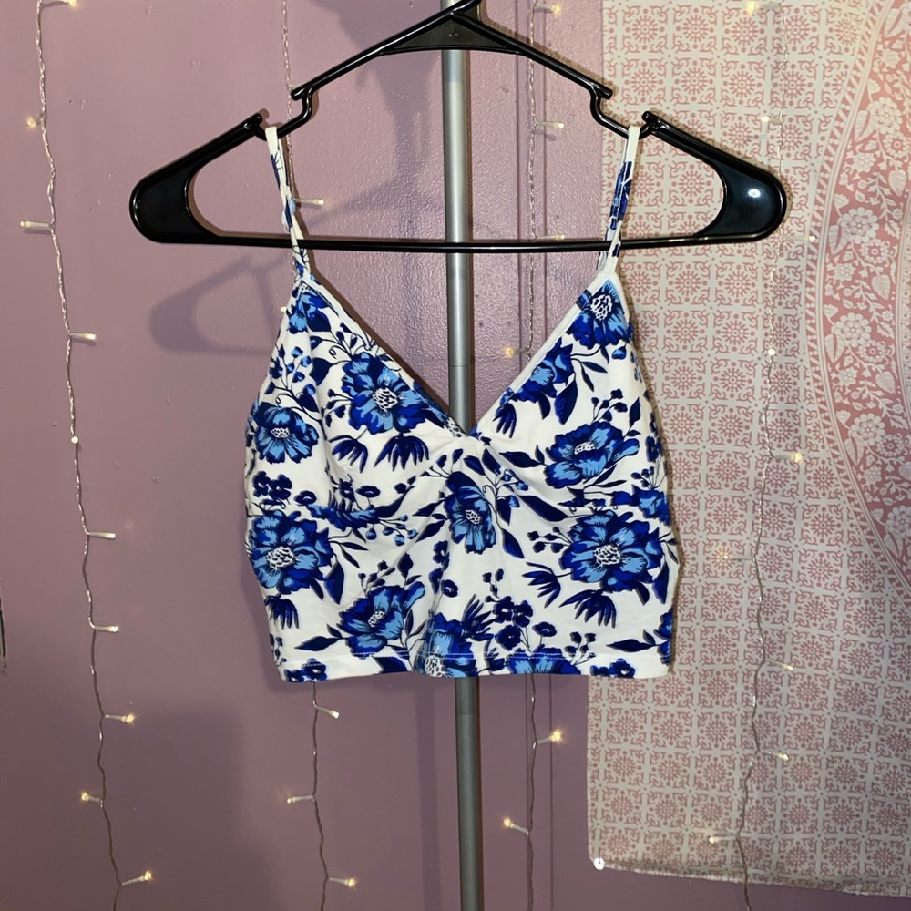 Floral Crop Tank